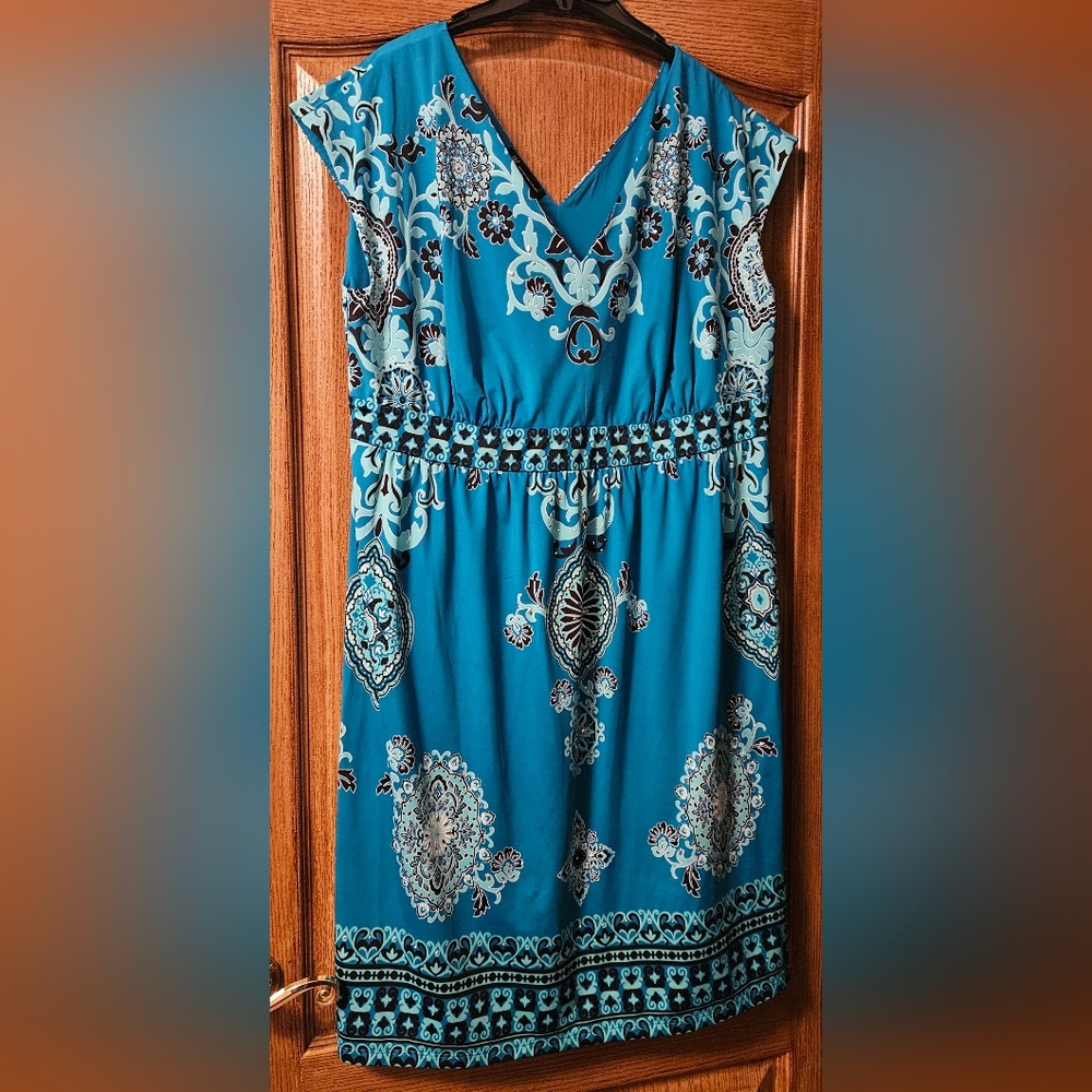 INC International Concepts Teal Women's Dress